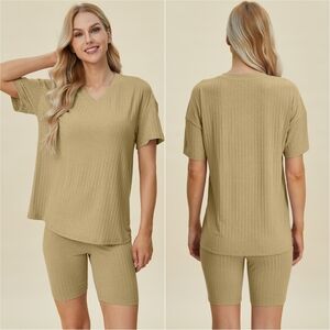 Ribbed Harmony Set - Chartreuse